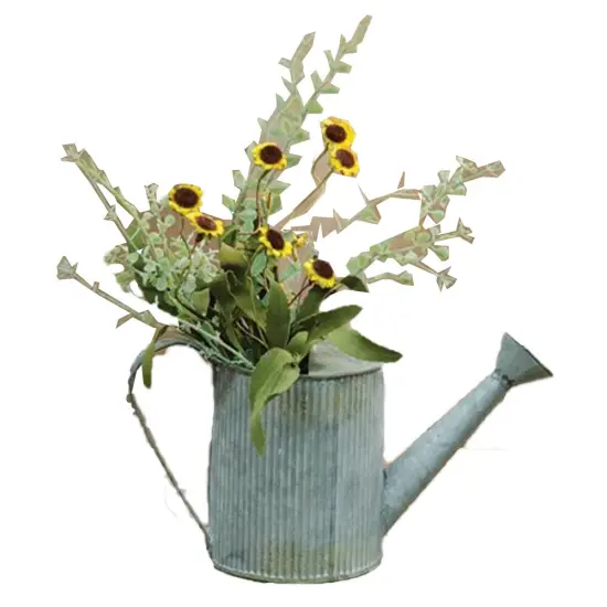 Bird's Eye Daisy Bush (The vase is not included) Yellow {1}