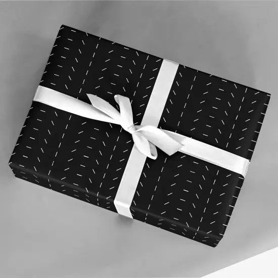 Minimal Black Gift Wrap {2}