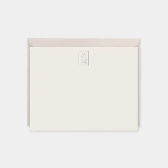 Elegant Monogram Note Cards III {1}