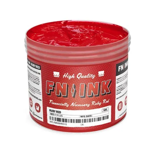 FN-INK Plastisol Screen Printing Ink Ruby Red {1}