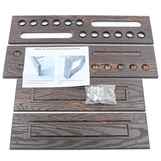 Billiards Pool Cue Rack - Billiard Stick Holder Holds 6 Cues for Game Room {2}