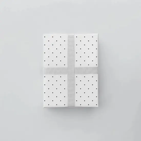 Vintage Black Dot Gift Wrap {2}