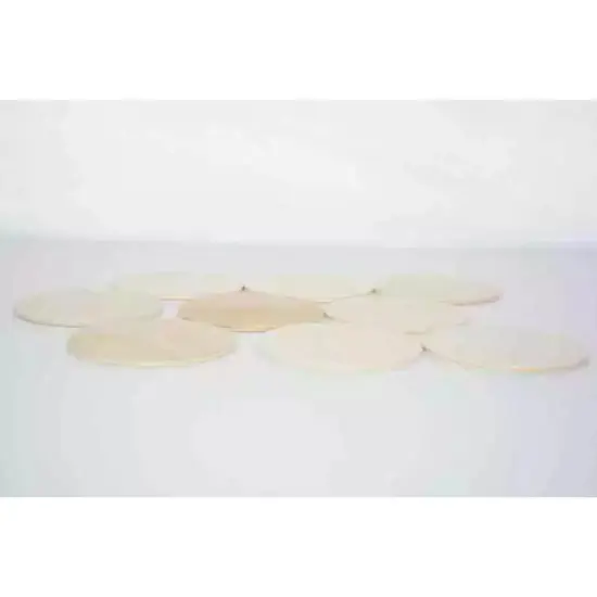 Kitcheniva 10 Pcs Thick Circles Wood Round Disc Wood Pendant Decor Craft 4" x 1/8" {5}