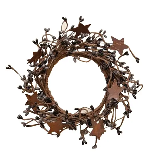 Pip Berry Ring With Star, 4" Grey {1}