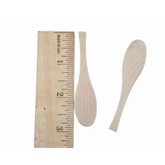 Kitcheniva 25 Pcs Wood Cutout Paddle Oar Wood Party Favor Spoon Crafts DIY {4}