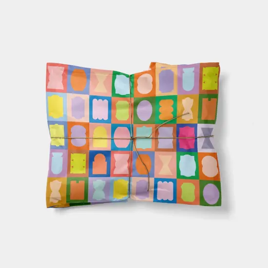 Neo Shape Patchwork Gift Wrap II {1}