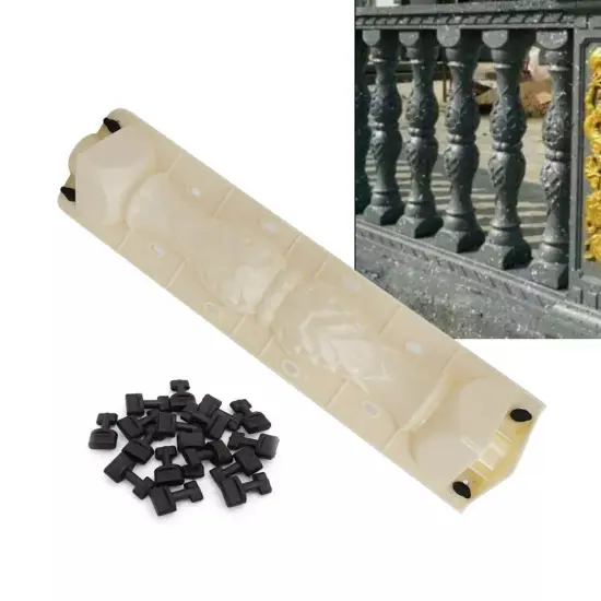 2x 60cm Moulds Balustrades Mold Front Rear Roman Concrete Plaster Cement Railing {2}