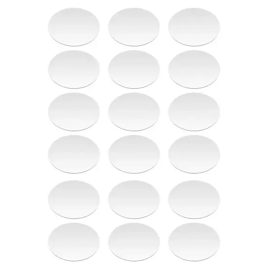 6" 18Pcs Tabletop Round Trays Acrylic Plate Candle Plate Circle Mirror Wedding {2}