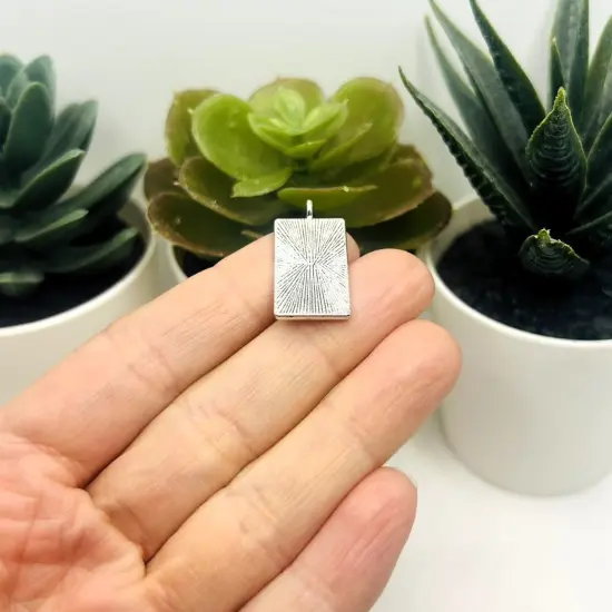 1, 4, 20 or 50 Pieces: The Moon Silver Tarot Card Fortune Teller Pendant {4}