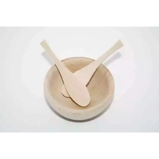 Kitcheniva 500 Pcs Wooden Spoon Cutout Paddle Oar Wood Party Favor {3}