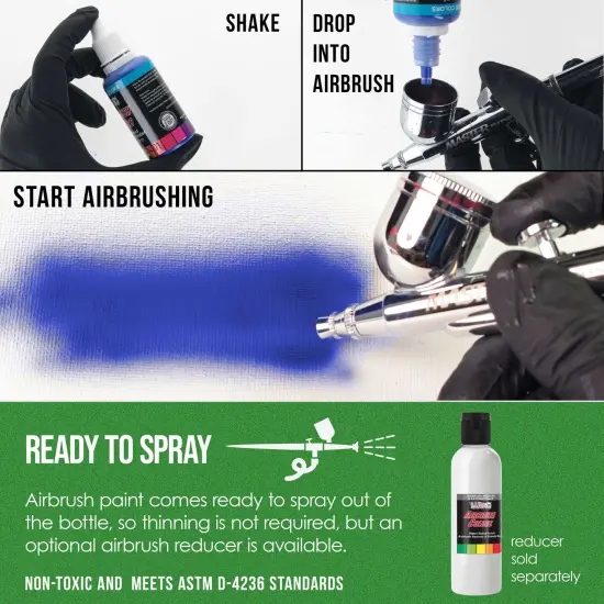 Green Pearl, Pearlized Special Effects Acrylic Airbrush Paint, 1 oz. {3}