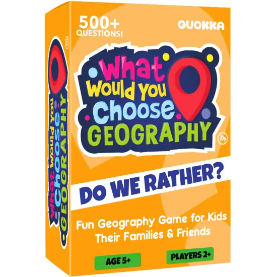 Board Game What Would You Choose Geography| Family Card Game {1}