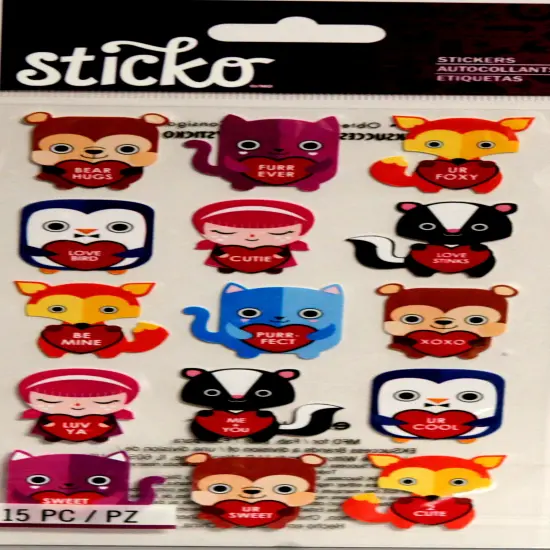 Sticko Bear Hugs Stickers {1}