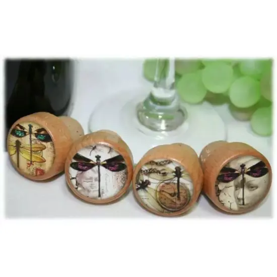 Kitcheniva 1 Pc Dragonfly Wine Stoppers Steam Punk Dragonflies Wine Stoppers {4}