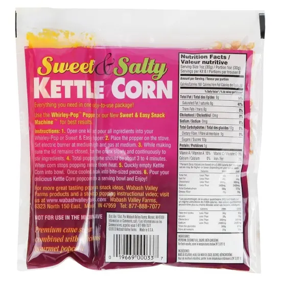 Wabash Valley Farms Kettle Corn Popping Kit - Pack of 3 {4}
