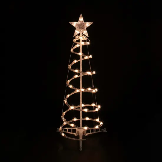 Northlight Set of 3 Clear Lighted Spiral Christmas Trees - 3', 4', and 6' White {7}