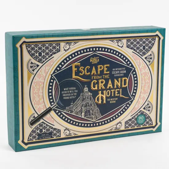 Professor Puzzle: Escape From The Grand Hotel - An Escape Room Game, Interactive Mystery Experience, Uncover Secrets, Ages 12+, 2+ Players, 90 Min {1}