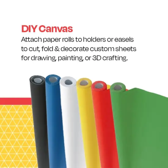 School Smart Fade Resistant Art Rolls, 24 Inches x 12 Feet, Assorted Colors, Pack of 12 {6}