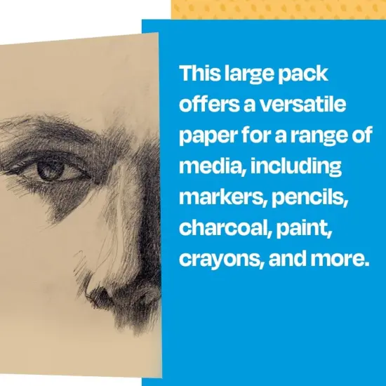 Sax Manila Drawing Paper, 60 lb, 12 x 18 Inches, Pack of 500 {6}