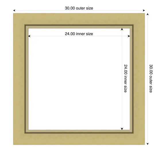 Landon Gold Framed Dry Erase Magnetic Board {4}