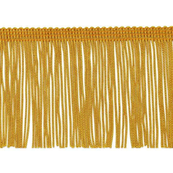5 Yards of 3" Chainette Fringe Trim | 5 yard cut Yellow Gold {1}