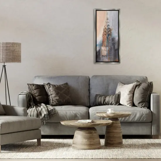 Stupell Industries City Tower Sketch Floater Framed Canvas Wall Art Design by Ethan Harper  {2}