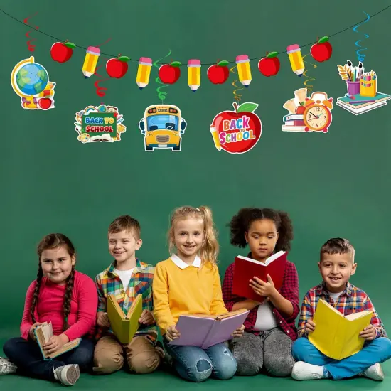21 Pcs Back To School Decorations Banners {3}