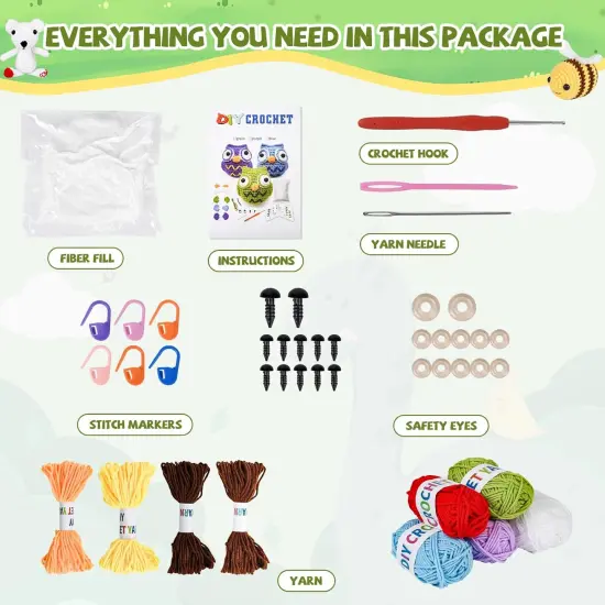 2025 Upgraded Animal Crochet Kit {2}