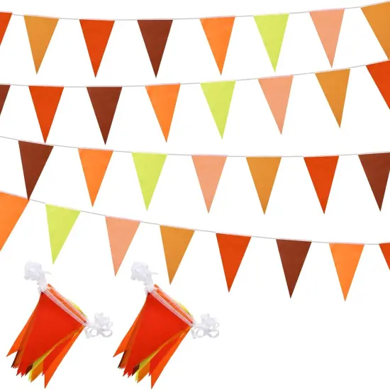 164 ft Fall Pennant Banners (6 Colors) {1}