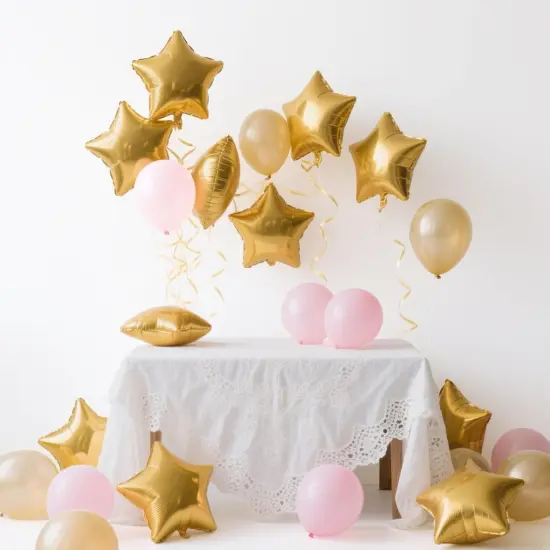 Gold Star Balloons Foil Graduation Mylar Balloons(gold) {4}