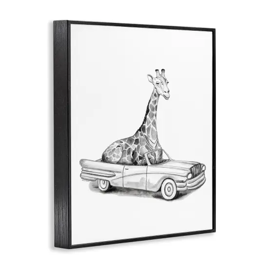Stupell Industries Giraffe in Vintage Vehicle Framed Giclee, design by Rachel Nieman {9}