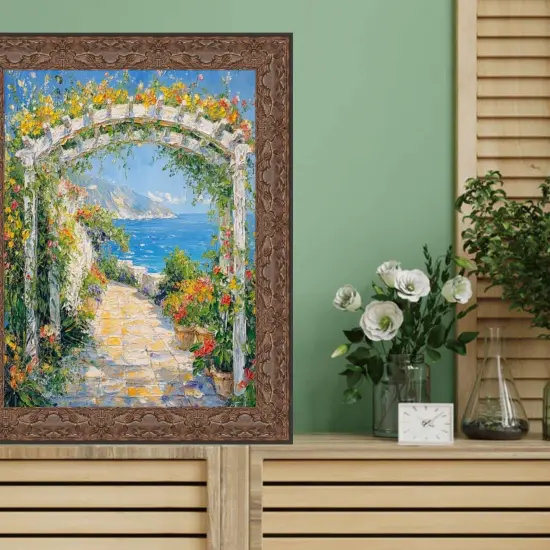 Renaissance Antique Bronze Gold Picture Frame 17x25 frame {6}