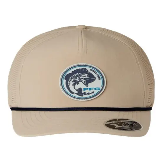 1 Count Tidal Pursuit 3D Stretch Snapback Cap with UPF 50 Protection and Water Resistant Finish Shark/Fish {7}