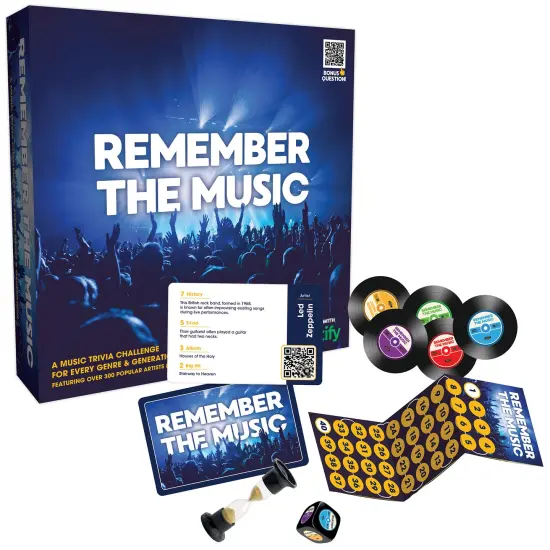 Longshore: Remember the Music Game - Music Trivia Challenge & Party Game, For Every Genre & Generation, Playable with Spotify, Kids-Adults Ages 8+ {6}