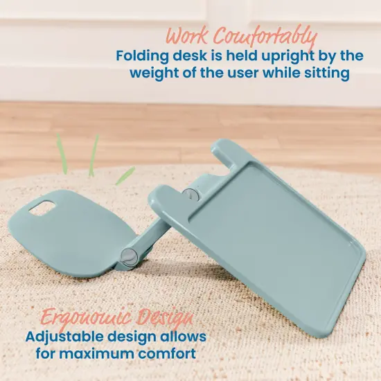 The Surf Folding Portable Lap Desk, Large, Flexible Seating Sage {6}