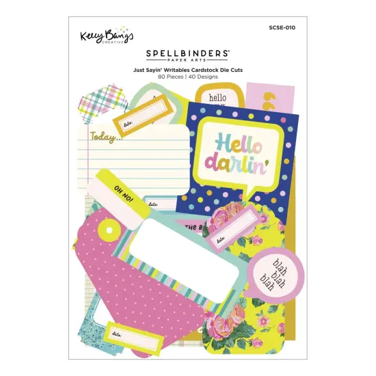 Spellbinders Writable Die Cuts by Kelly Bangs-Just Sayin' {1}
