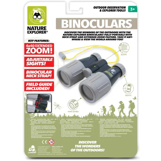 Lanard Nature Explorer: Combo Pack - Binoculars & Giant Periscope - Red & White, Observation Play Tools, Discover Outdoor Wonders, STEM Toys, Kids 3+ {5}