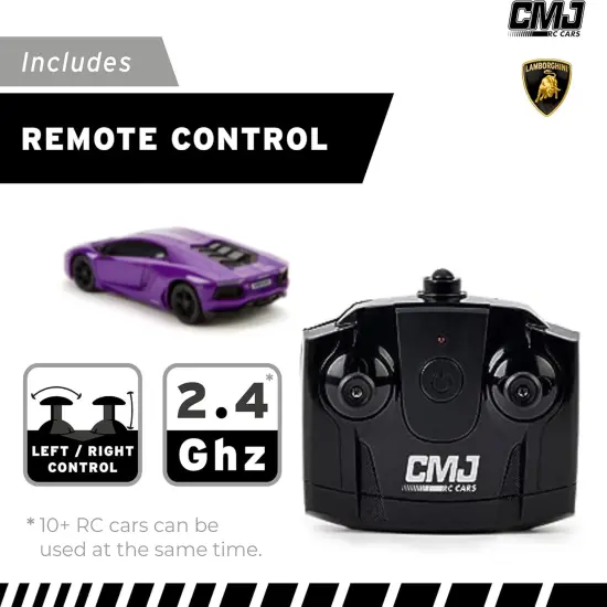 CMJ RC Cars: Lamborghini LP700-4 - Purple - 1:24 Scale, Remote Control Radio Vehicle, 2.4 Ghz, LED Headlights, Indoor-Outdoor Racing Toy, Licensed {5}
