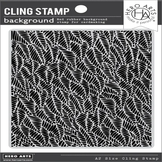 Hero Arts Cling Stamp-Leafy Background {1}