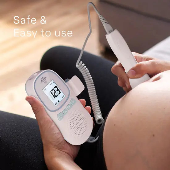 Little Martin's: Portable Ultrasound Fetal Doppler - Blue - Safe Fetal Monitor Device, Heartbeat Detector, Pregnancy, FDA Cleared, Headphone Jack {7}