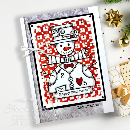 Woodware Clear Stamps 4"X6"-Singles Wooden Snowman {3}