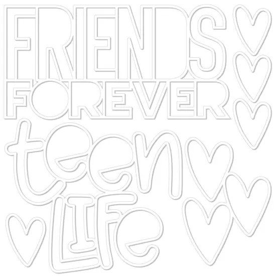Bella Blvd Teen Vibe Caitlyn Cut-Outs-Friends Forever {3}