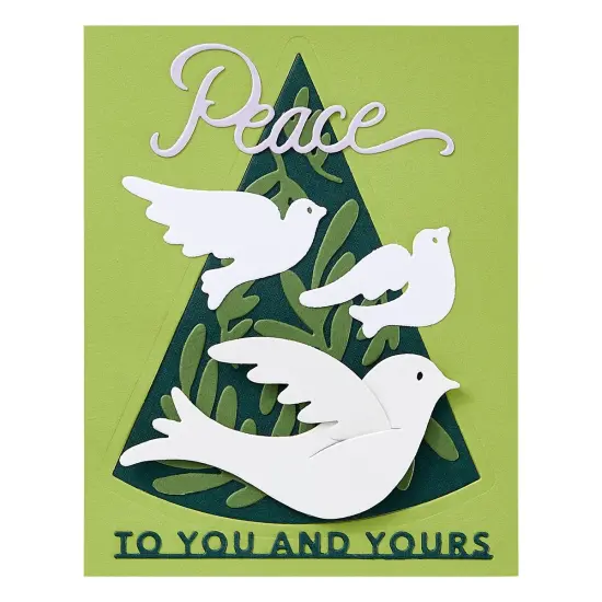 Stampendous Etched Dies-Peace Dove {4}