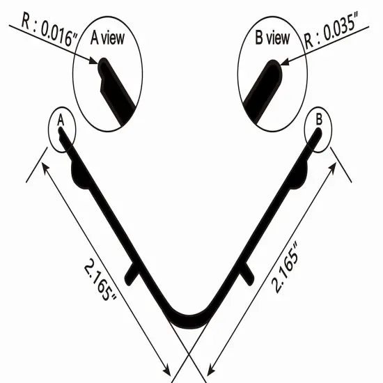 Gold-Up Dual Edge Aluminum Emulsion Scoop Coater for Silk Screen Printing Coating Tool (8 Inch) {2}