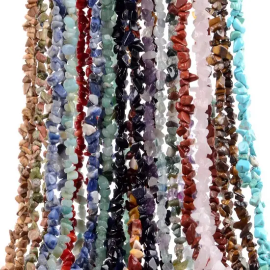 Natural Chip Stone Beads Multicolor 5-8mm About 400 Pieces Irregular Gemstones Healing Crystal Loose Rocks Bead {4}