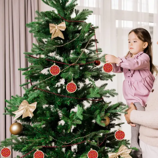 Mini Embroidery Hoops Adjustable Wooden Circle Cross Stitch Hoop Ring Bulk Round Embroidery for Art Craft Handy Sewing and Decoration(20 Pieces,2.2 x 2 Inch) {4}