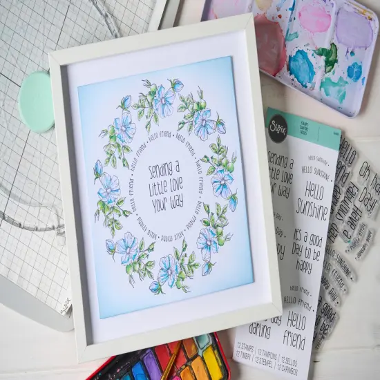 Sizzix Clear Stamps 13/Pkg-Wildflower Botanicals {5}