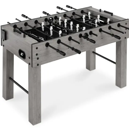 Best Choice Products Full Size 54in Regulation Foosball Table for Home, Game Room w/ 2 Balls, 2 Cup Holders Gray {1}