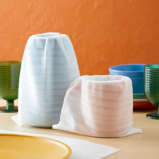 75 Pieces Foam Packing Pouches, 3-Sizes Cushion Wrap Sheets for Dishes, Glass, Moving and Shipping Supplies {3}