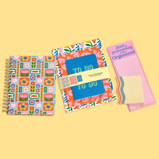 To Do Or Not To Do Stitched Notebook Set, Softcover Journal, Class Notebooks {6}